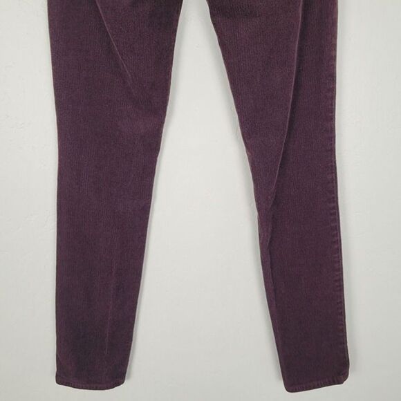 J Brand Size 25 Skinny Corduroy Pants Stretch Blackberry Dark Purple - Picture 6 of 12